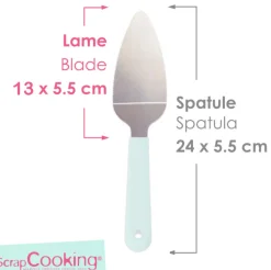 Pelle à tarte crantée en inox