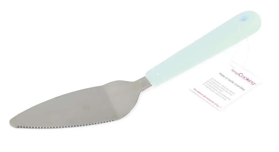 Pelle à tarte crantée en inox