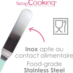 Petite spatule coudée en inox