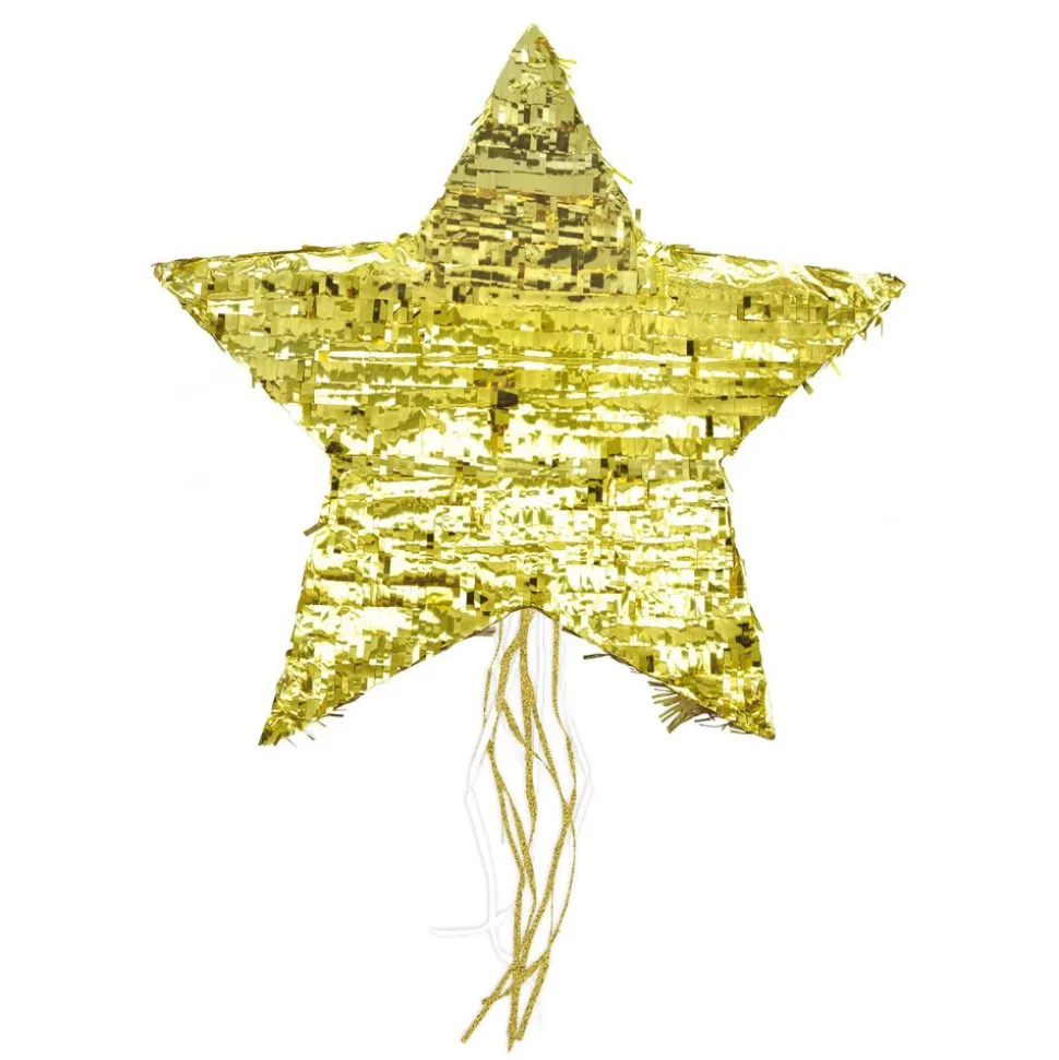 Piñata étoile dorée