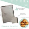 Plaque de cuisson perforée aluminium 30x40cm