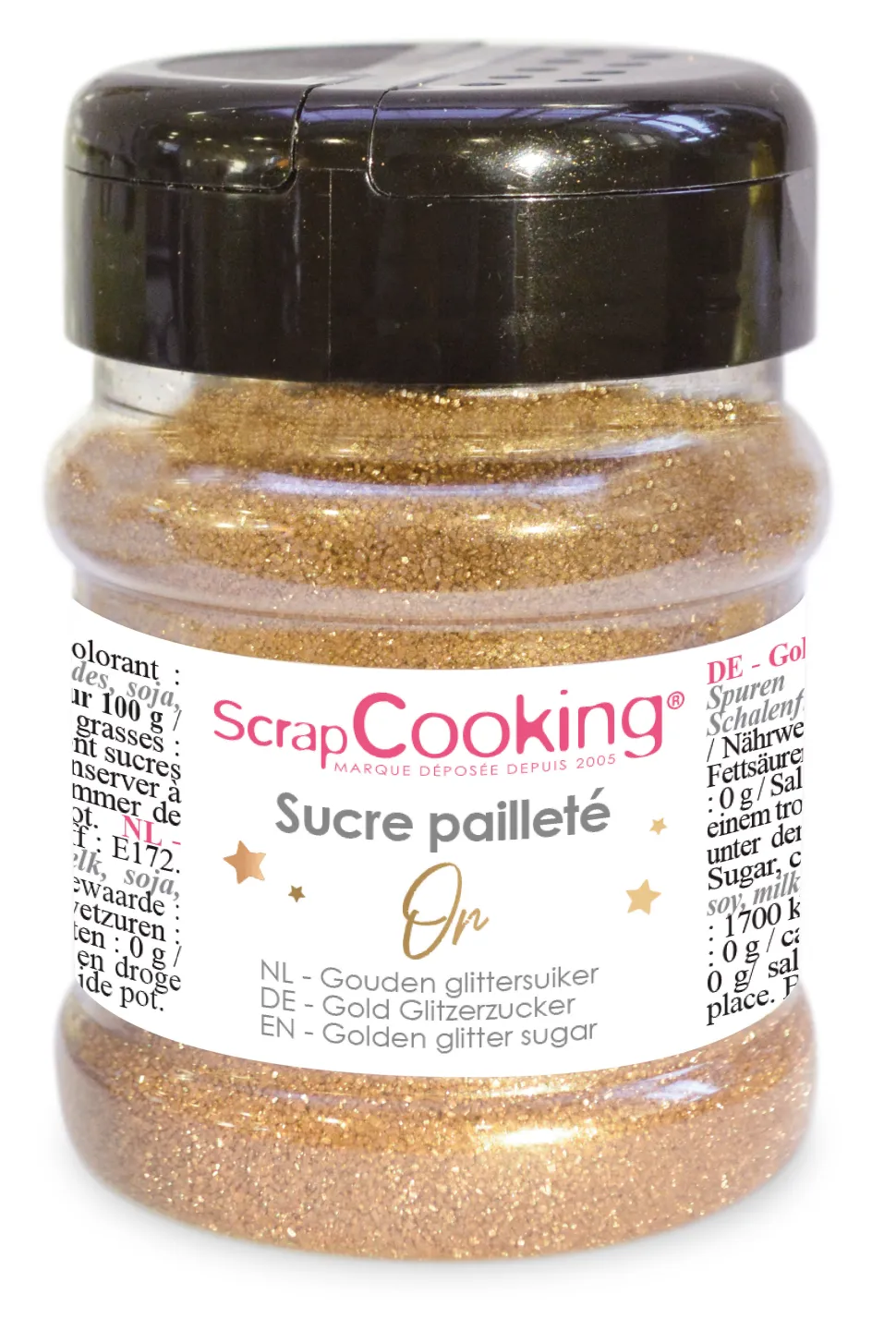 Pot de sucre pailleté OR