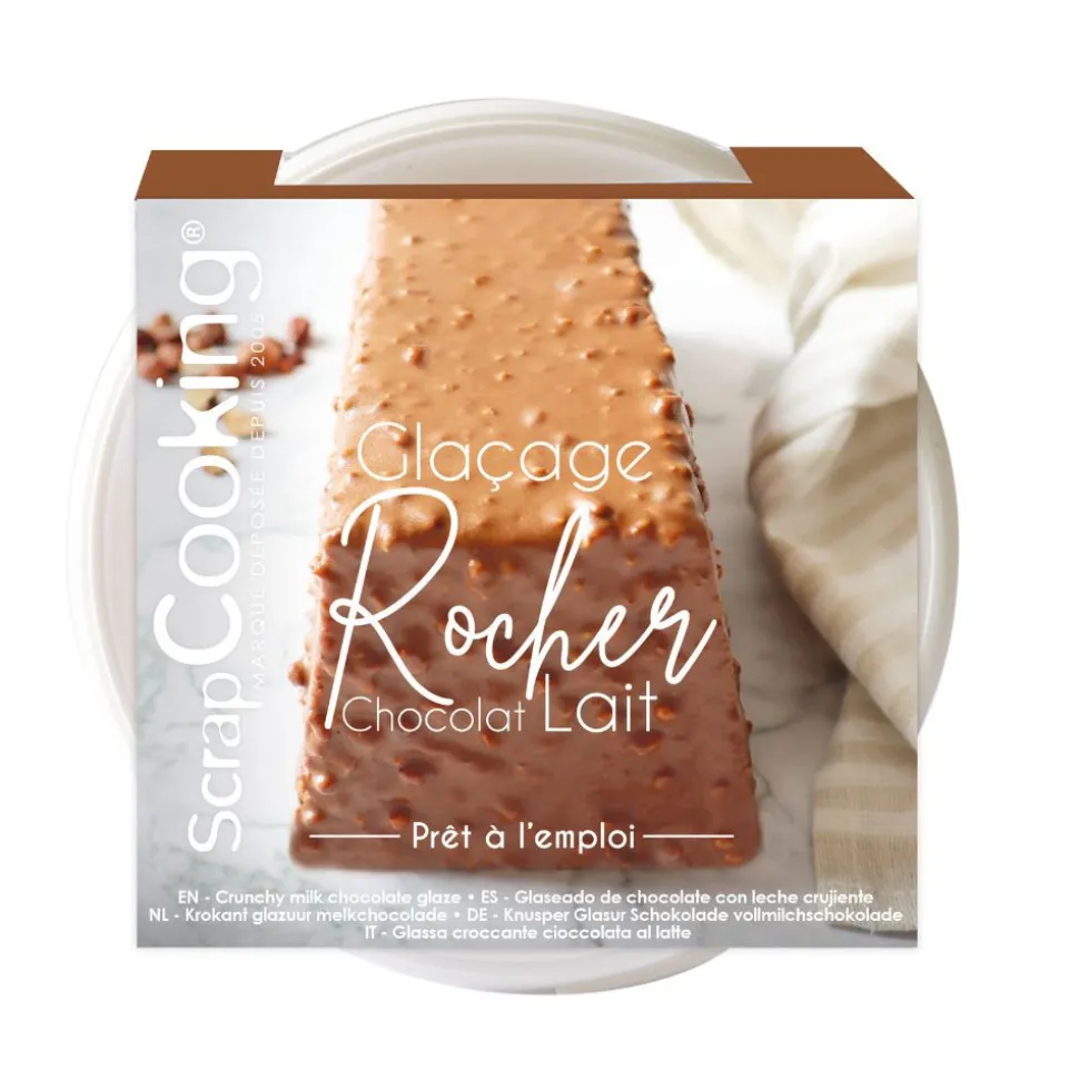 Pot glaçage rocher prêt à l'emploi chocolat lait