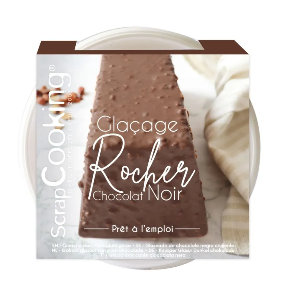 Pot glaçage rocher prêt à l'emploi chocolat noir