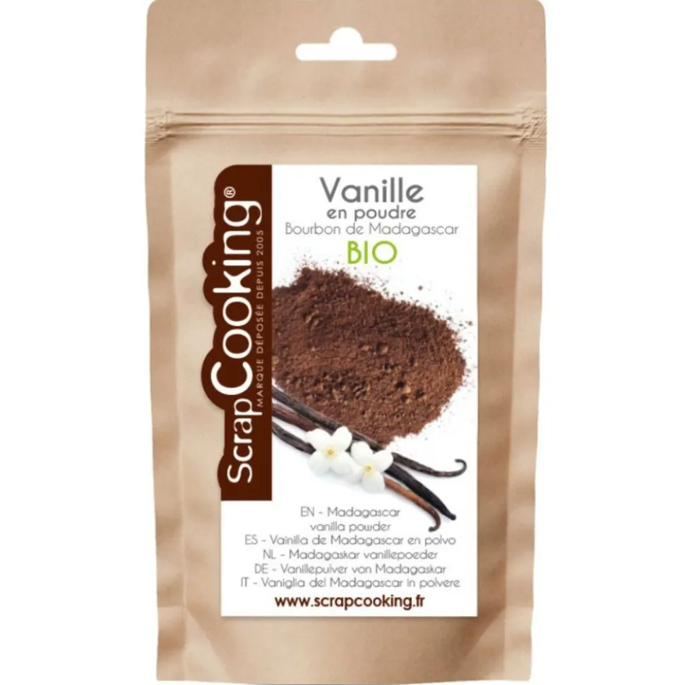 Poudre de vanille bourbon de Madagascar BIO 8g