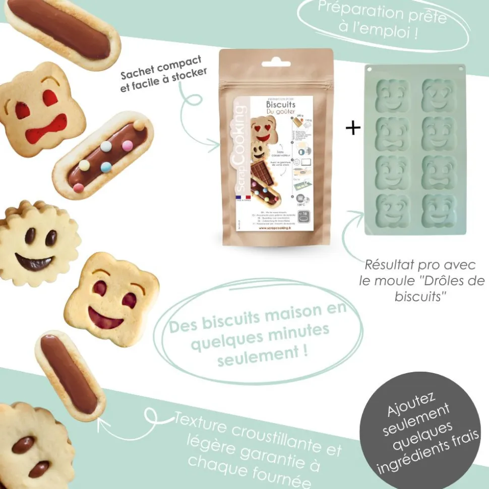 Préparation pour biscuits traditionnels du goûter
