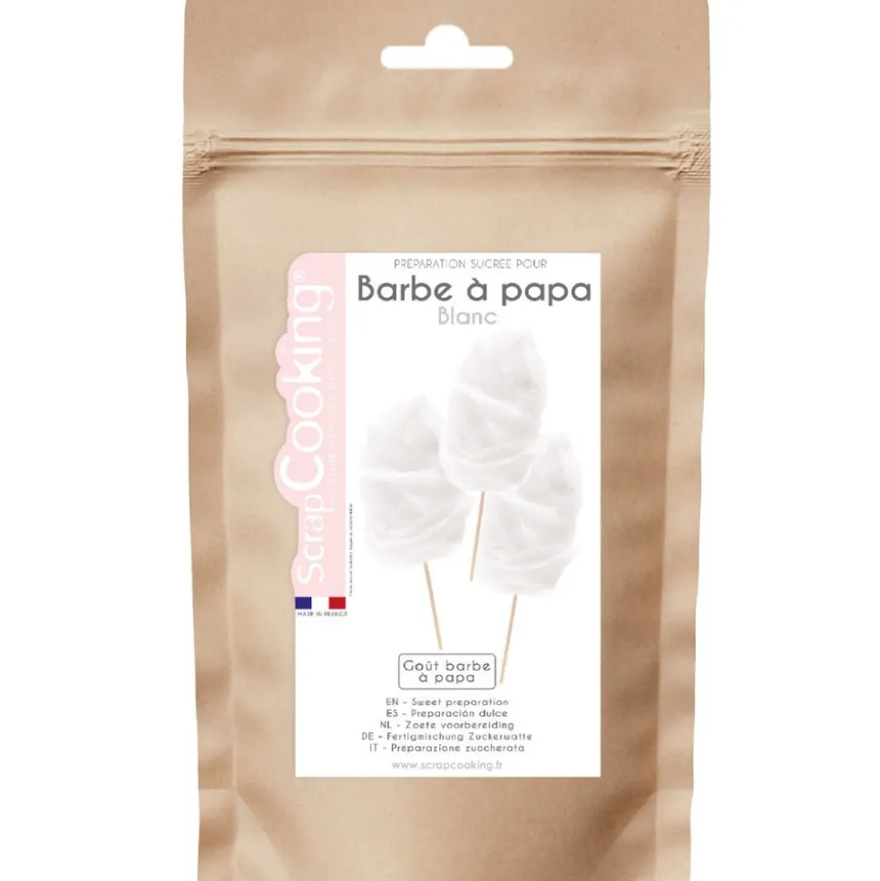 Prépa sucrée barbe à papa - blanc - goût barbe à papa 400g