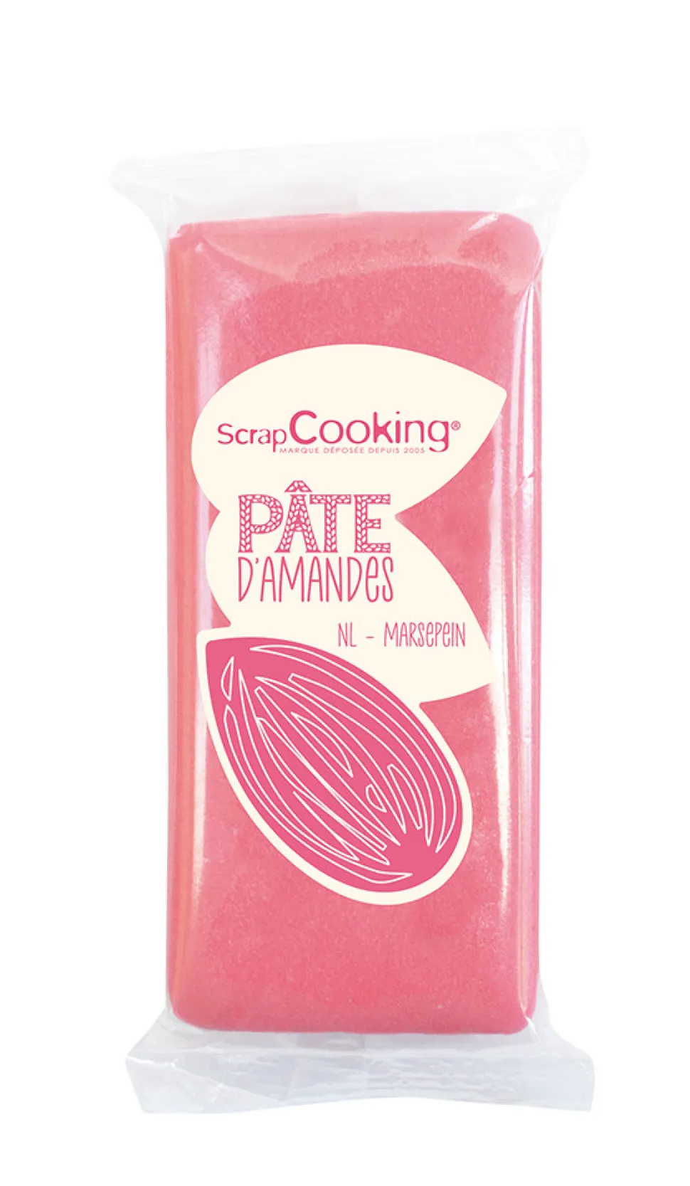 Pâte d'amandes rose 200 g