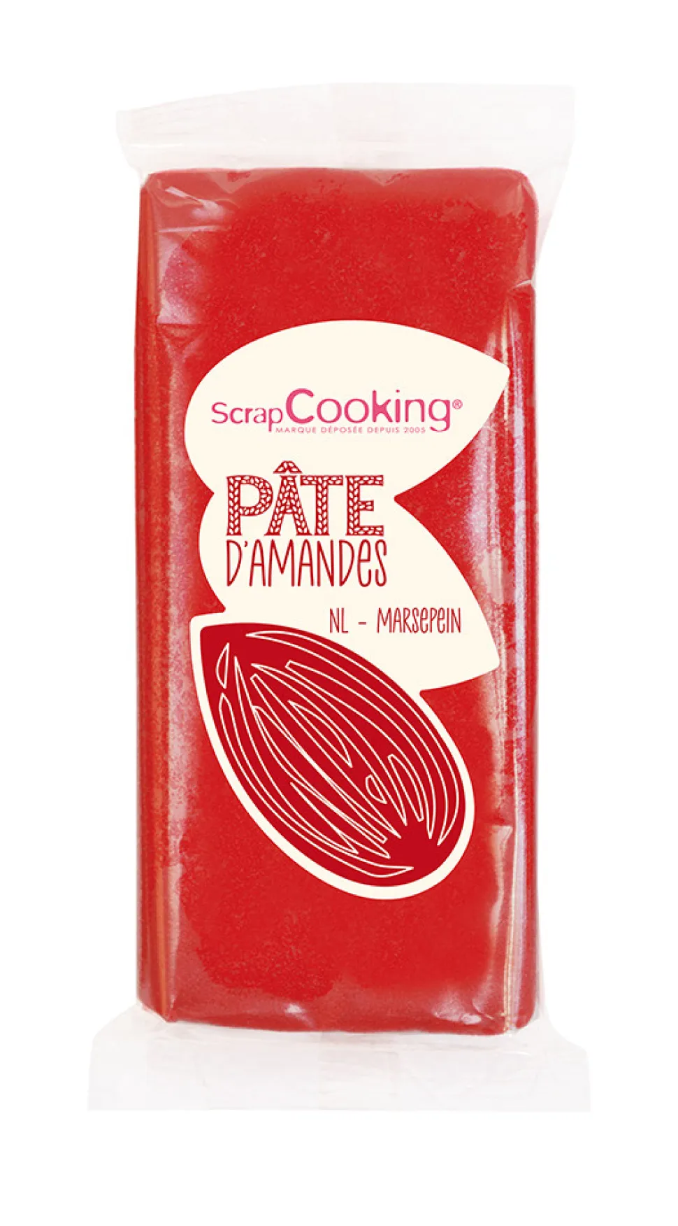 Pâte d'amandes rouge 200 g
