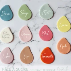 Pâte à sucre colorant d'origine naturelle Lemon 250g