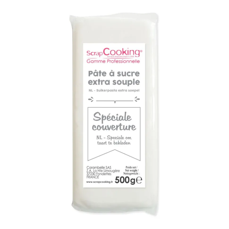 Pâte à sucre de couverture blanche 500 g