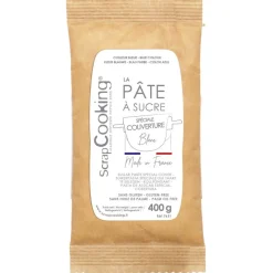 Pâte à sucre de couverture blanche - 400g
