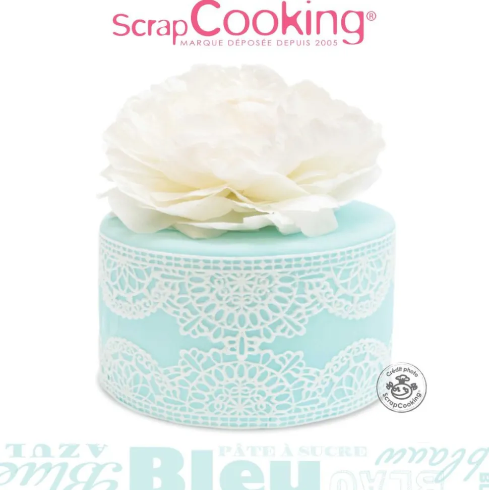 Pâte à sucre rouleau bleu ciel 36 cm
