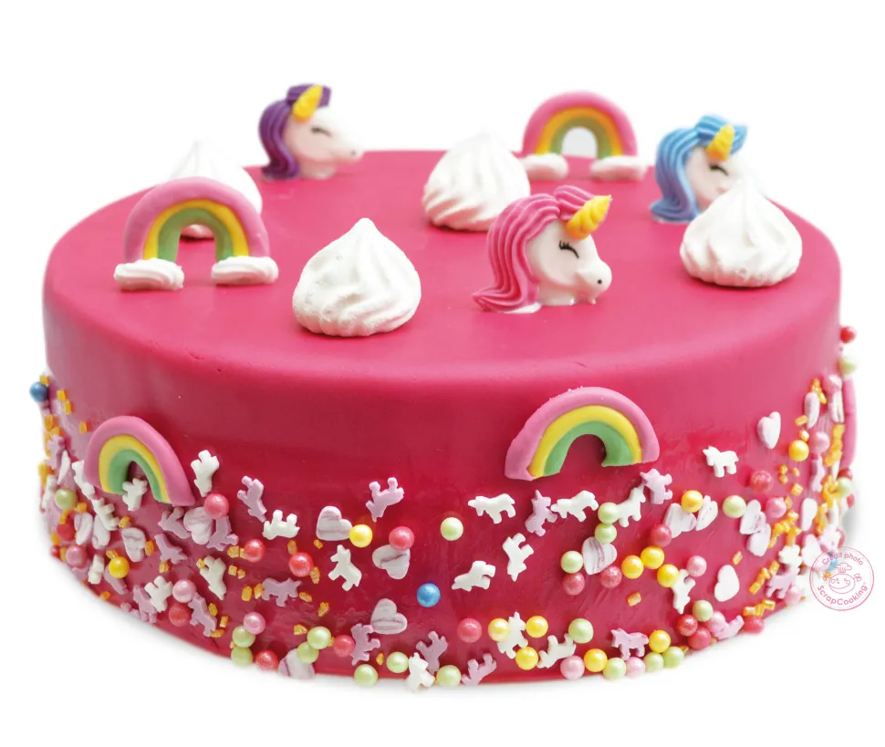 Pâte à sucre rouleau fuchsia 36 cm