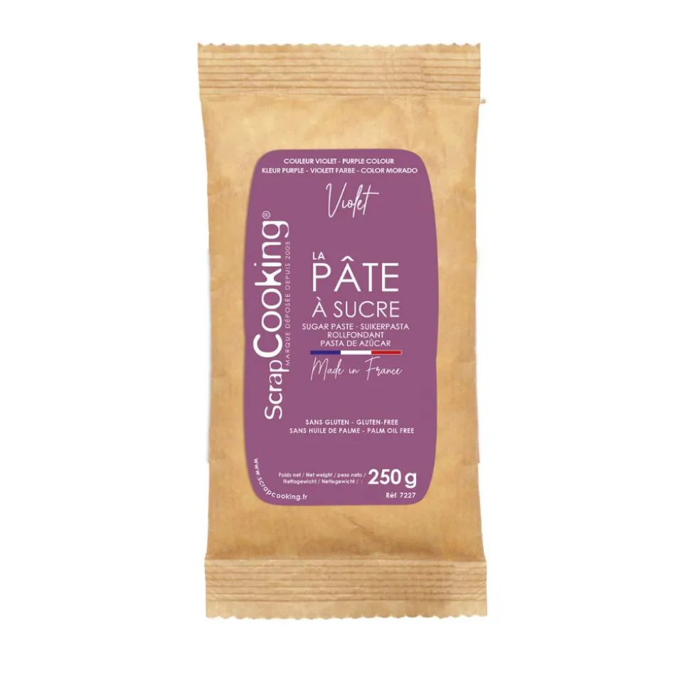 Pâte à sucre violette 250g