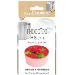 Ruban rhodoïde entremets 3 m x H.8 cm
