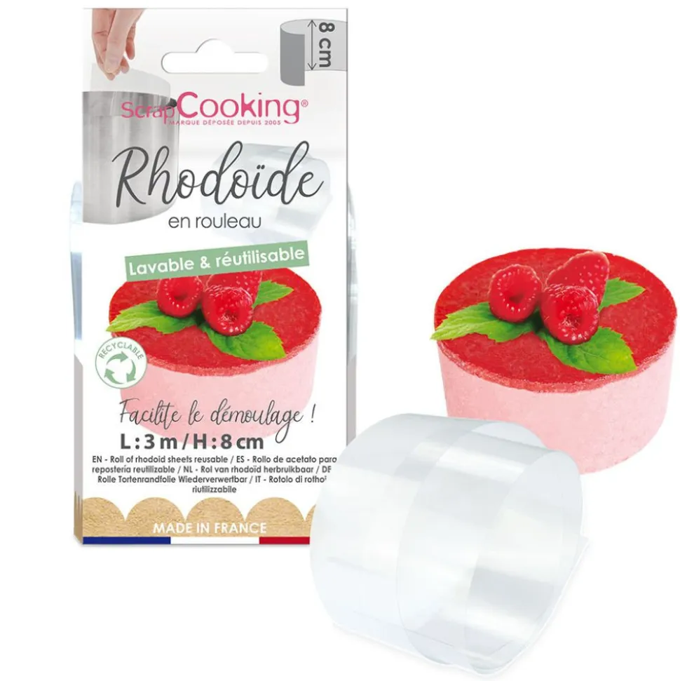 Ruban rhodoïde entremets 3 m x H.8 cm