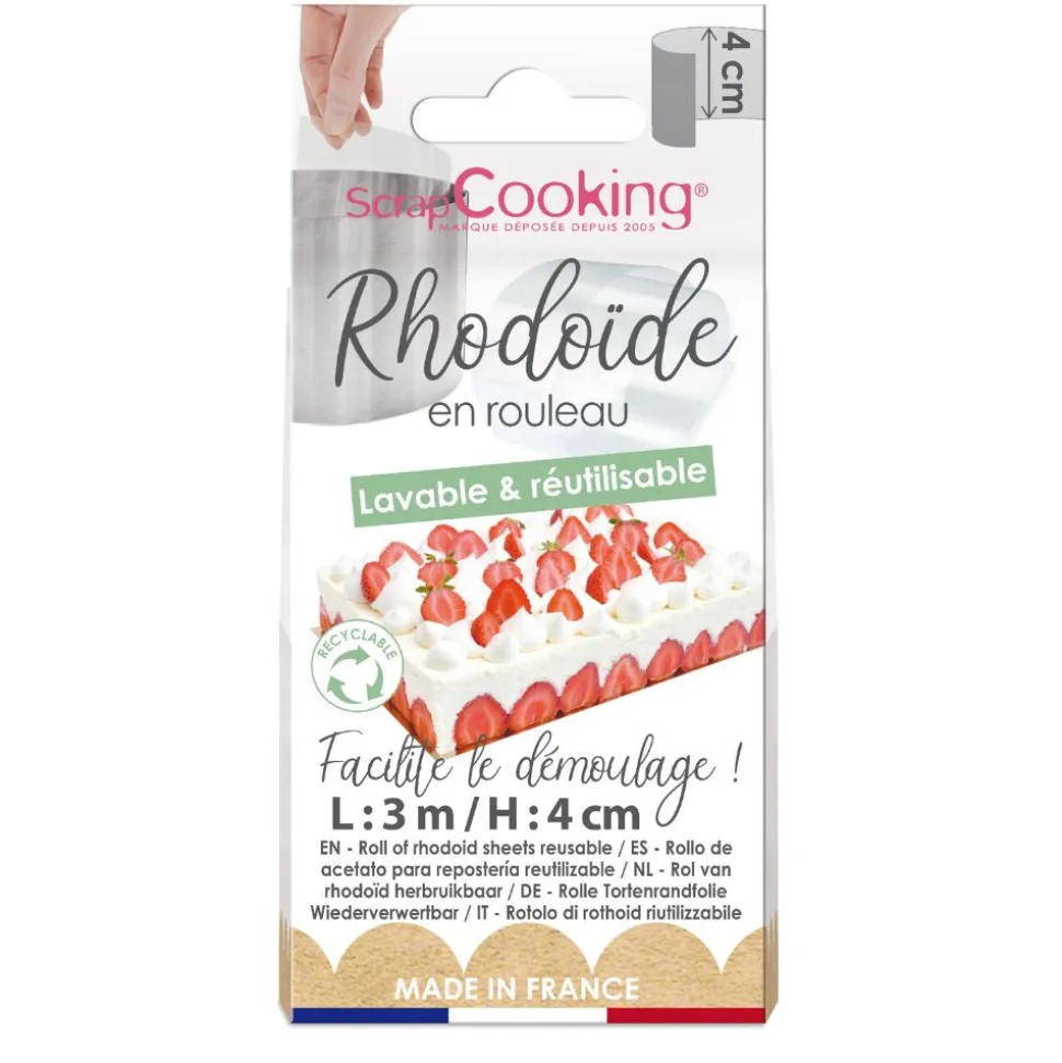 Ruban rhodoïde entremets 3 m x H.4 cm