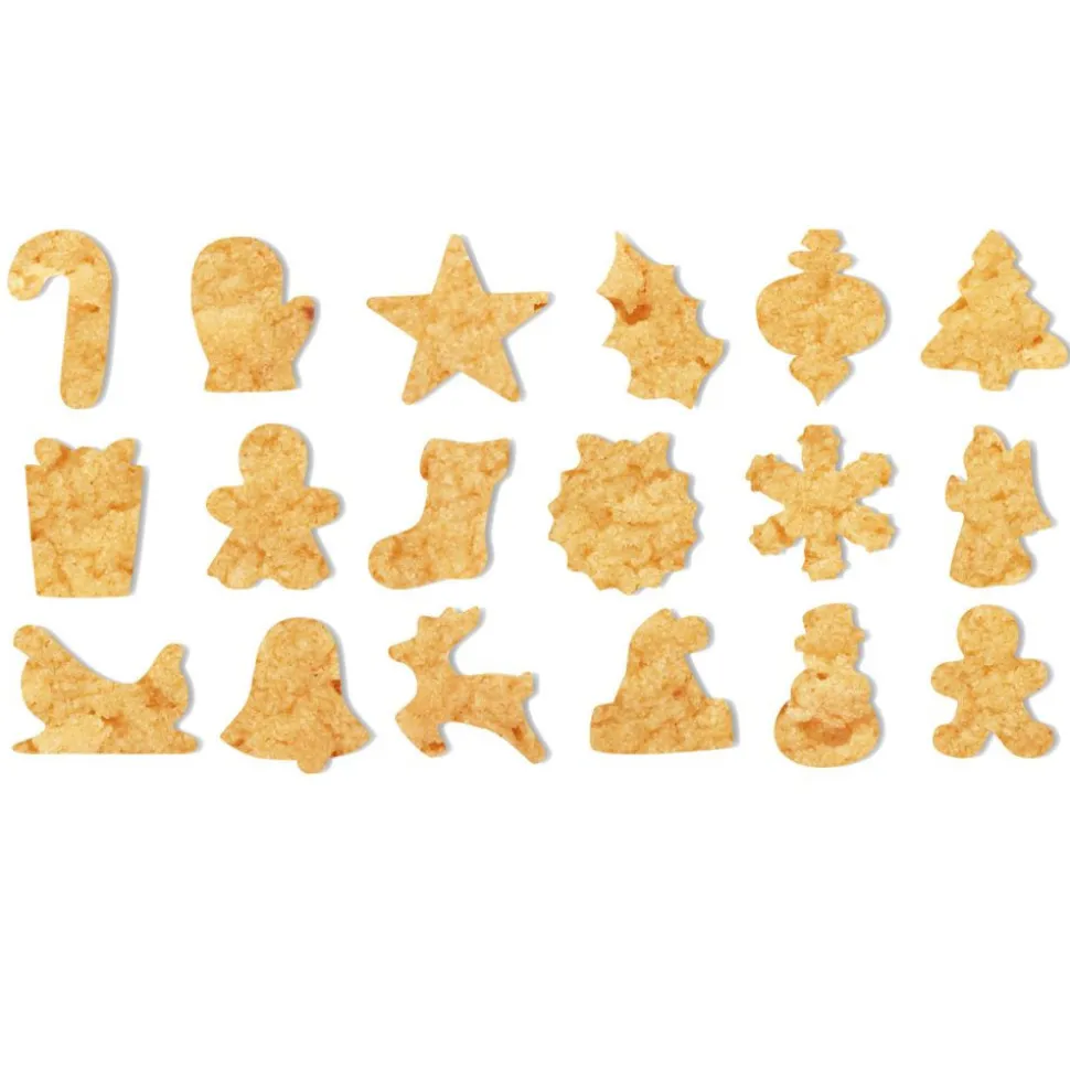 Seau 18 emporte-pièces de Noël pour biscuits et sablés