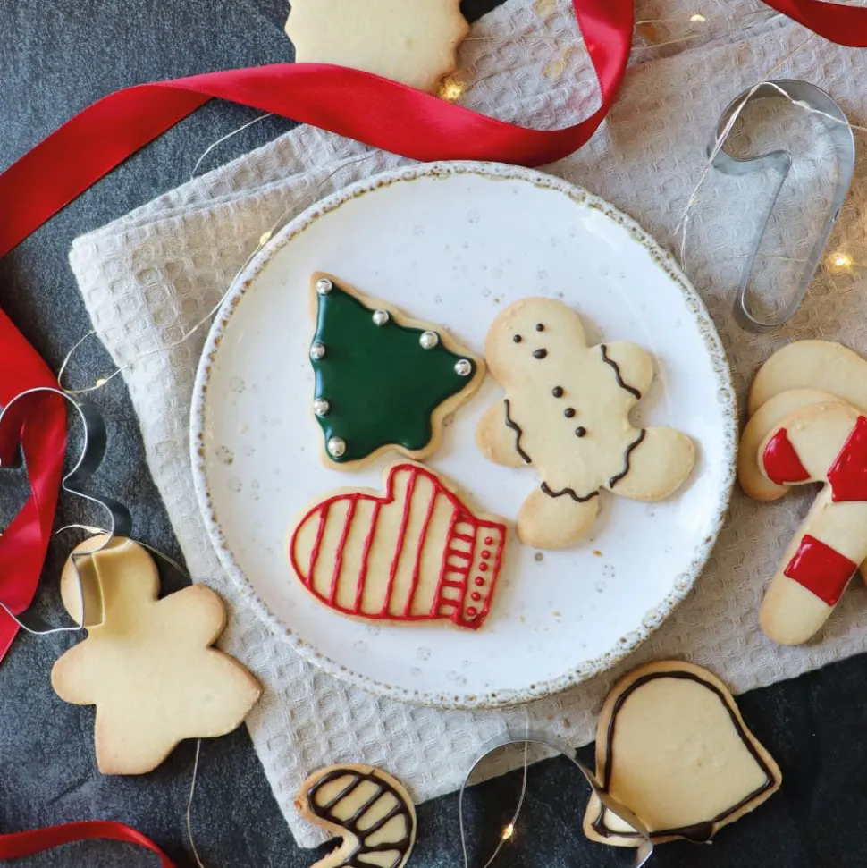 Seau 18 emporte-pièces de Noël pour biscuits et sablés