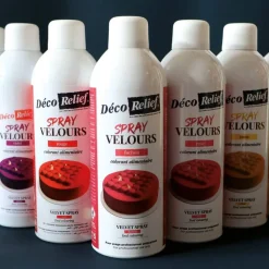 Spray velours alimentaire en bombe or effet velours pour pâtisserie - 300 ml