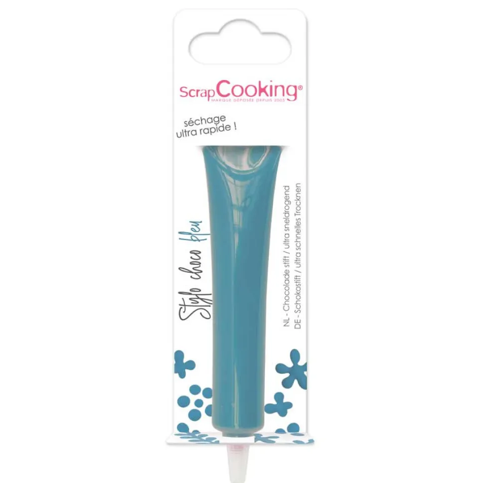 Stylo alimentaire goût choco - bleu