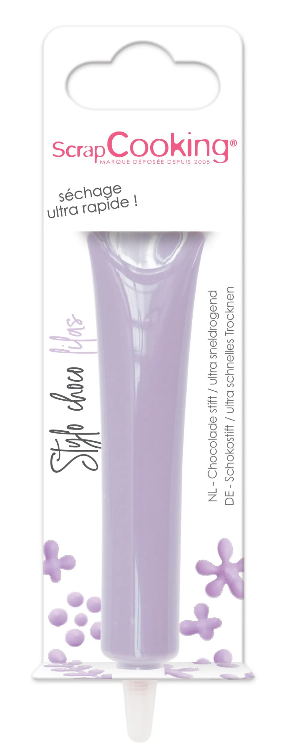 Stylo alimentaire goût choco - lilas
