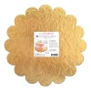 5 supports gâteaux or/noir cannelés 24cm
