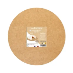 5 Supports ronds 24 cm kraft