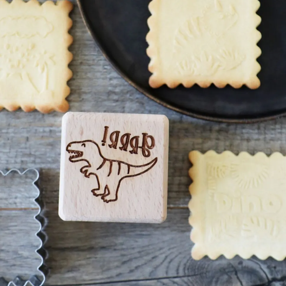 Tampon à biscuits Dinosaure et emporte pièce