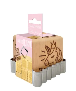 Tampon à biscuits Licorne et emporte pièce