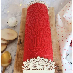 Tapis à empreinte en silicone pour décor de bûche