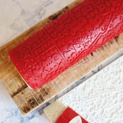 Tapis à empreinte en silicone pour décor de bûche