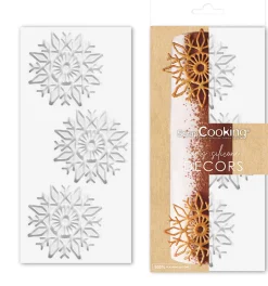 Tapis en silicone pour tuiles à motifs flocon