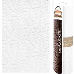 Tapis silicone pour décoration bûche en empreinte 3D Noël