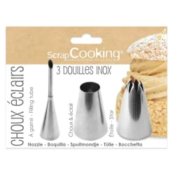 Trio de douilles pour choux éclairs