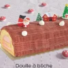 Trio de douilles pour décor de bûche