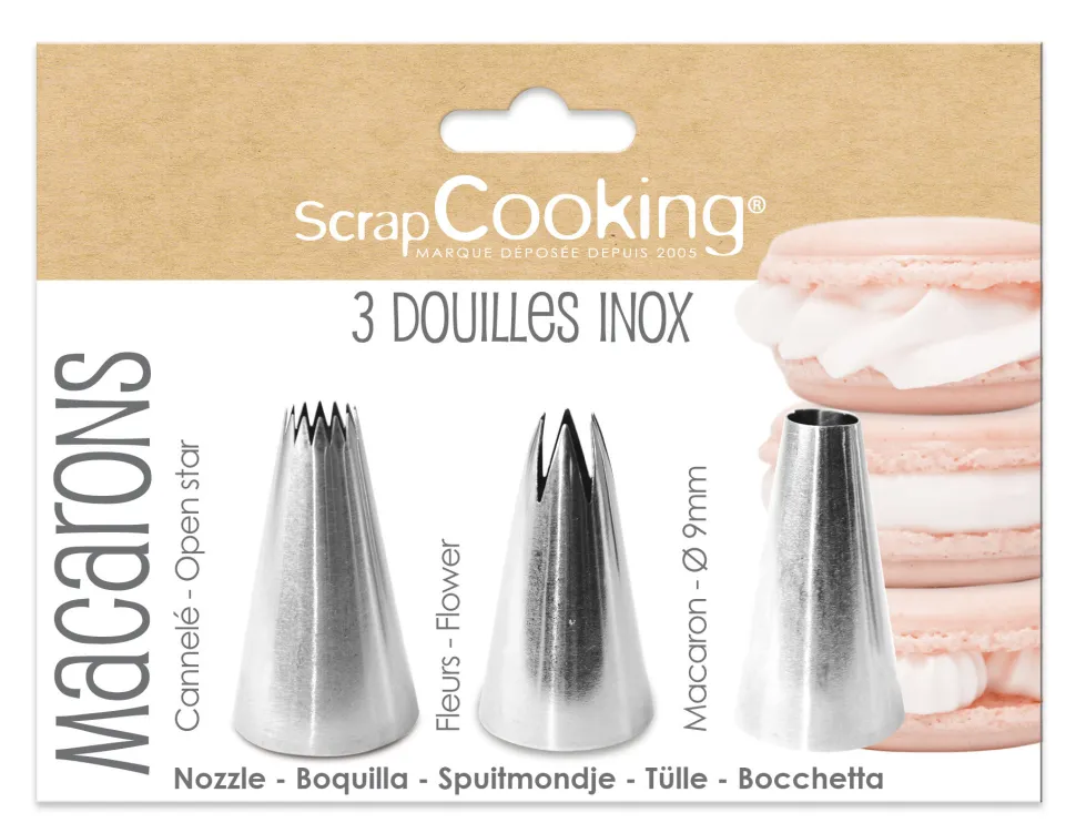 Trio de douilles pour macarons