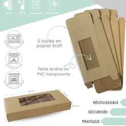 Étui tablettes de chocolat carton x5