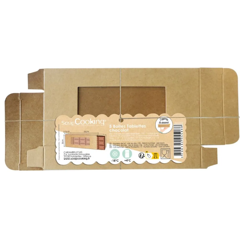 Étui tablettes de chocolat carton x5